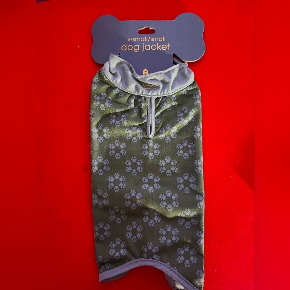 Green Floral Dog Jacket